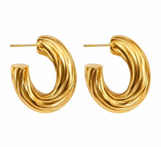 Sculpted Hoops